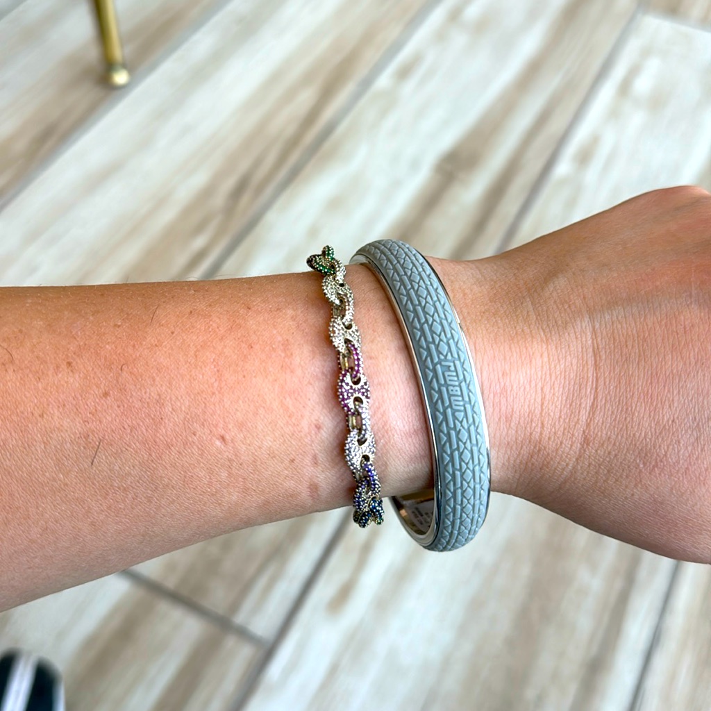 Marc By Marc Jacob’s Grey & Silver Tire Bangle